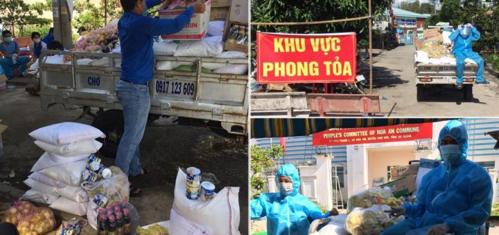 Gửi 200 phần quà đến bà con ở xã Hòa An, huyện Chợ Mới