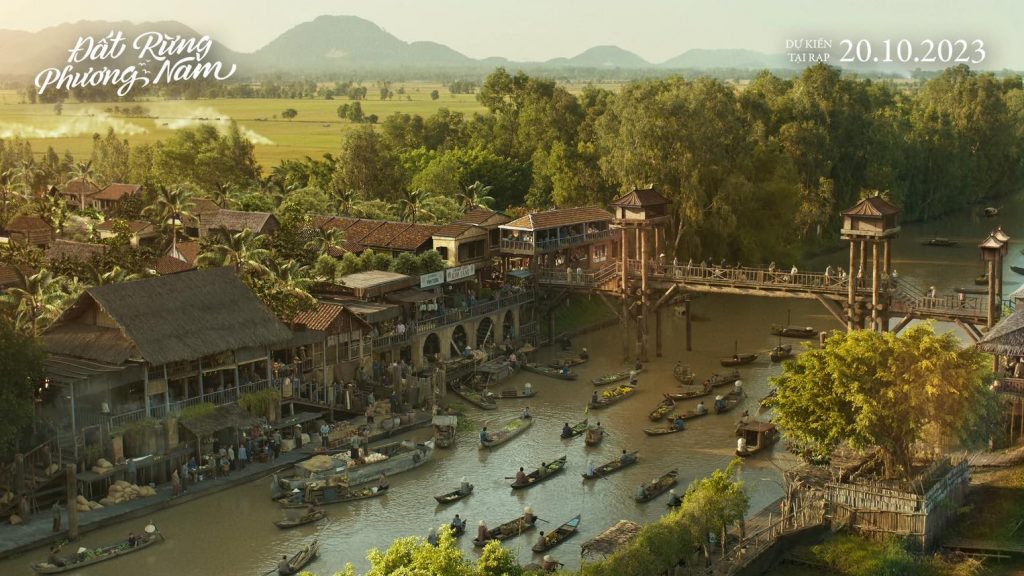 Đại cảnh trong phim Đất Rừng Phương Nam quay tại Rừng Tràm Trà Sư.