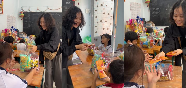 Gửi quà và trao lì xì cho 12 em nhỏ tại Lớp học tình thương Khóm Nguyễn Du